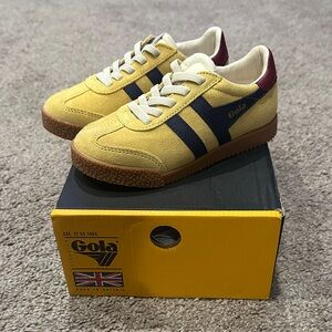 Gola Kids Yellow and Blue Sneakers